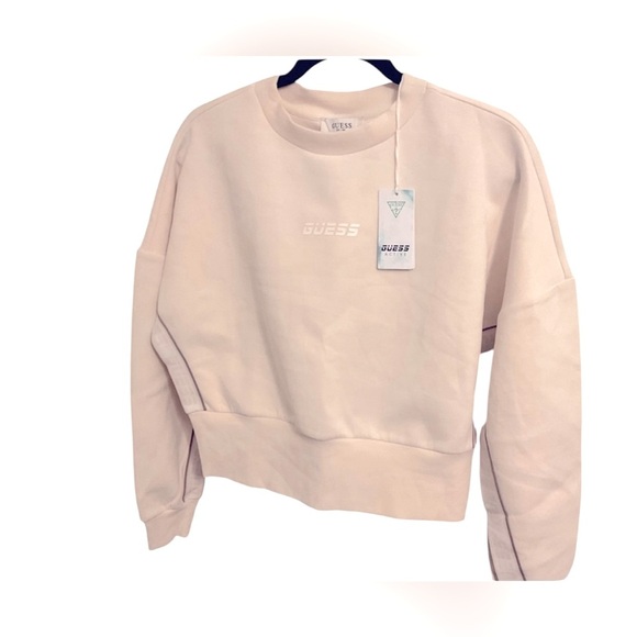 Guess sweater size small made with organic cotton Sweat Crewneck Crop - Picture 10 of 10